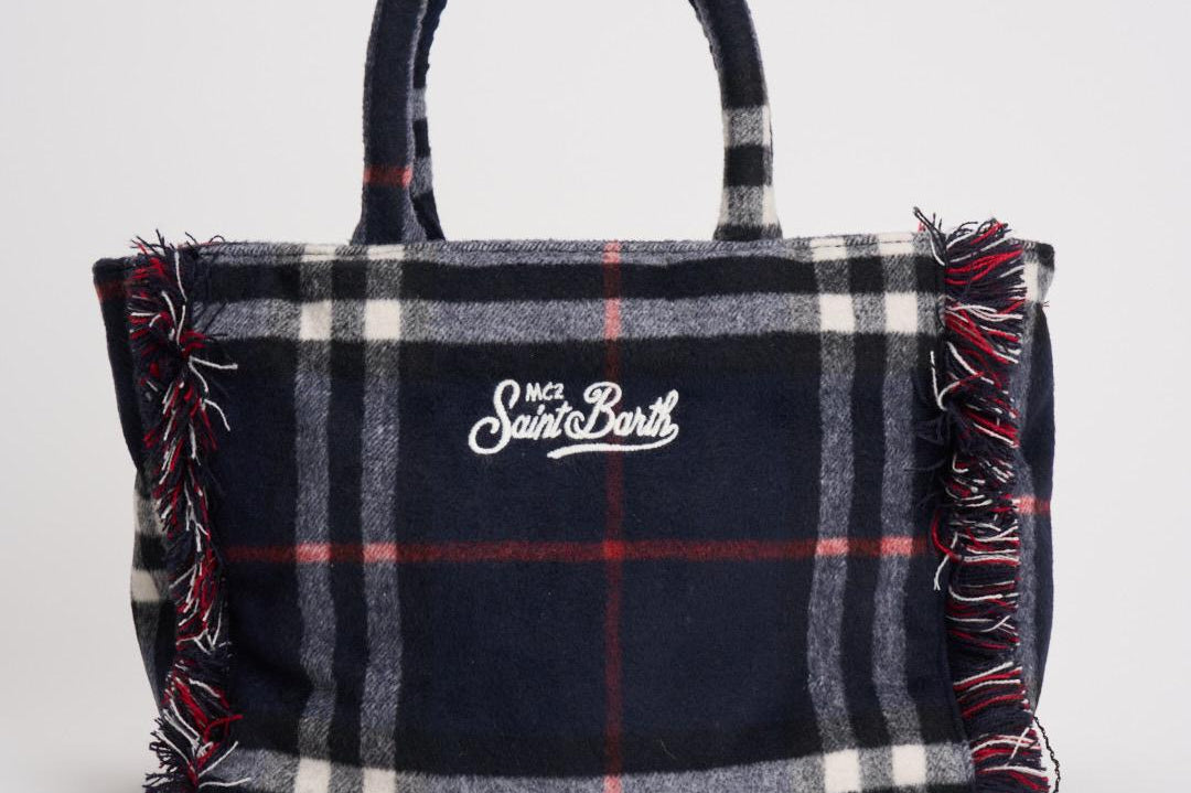 Borsa donna Colette tartan nera COLETTEWL TART0041 MC2 SAINT BARTH 