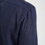 Camicia uomo in lino blu J66TNP UE7 ACCADEMIE TESSILI 