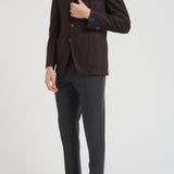 Giacca uomo monopetto marrone GL7297MF 293858F SANTANIELLO 