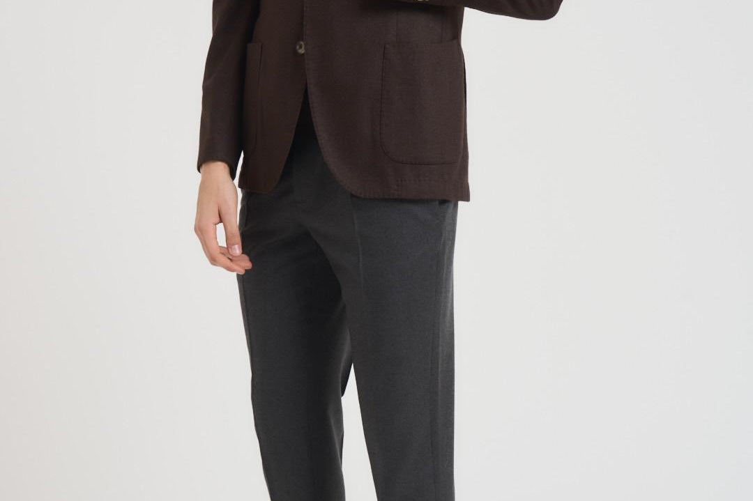 Giacca uomo monopetto marrone GL7297MF 293858F SANTANIELLO 