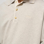 Felpa a polo uomo grigia PL132 CO127GY DROLE DE MONSIEUR 