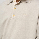 Felpa a polo uomo grigia PL132 CO127GY DROLE DE MONSIEUR 