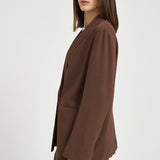 Giacca donna doppiopetto marrone 6B1044 N8029641 MONTEDORO 