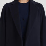 Cappotto donna lungo blu notte DIVA DEBORA24 ACCADEMIE TESSILI 