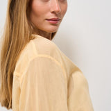 Camicia donna arancione semitrasparente 13894 SOLE FORTE FORTE 