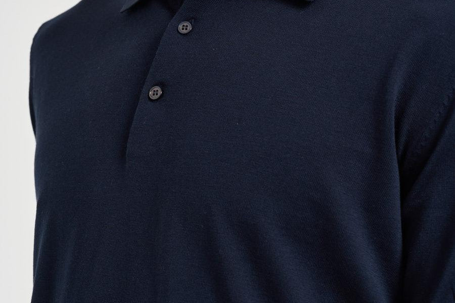 Polo uomo in maglia blu navy 300426 38 KANGRA 