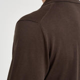 Polo uomo manica lunga marrone 300403 170 KANGRA 