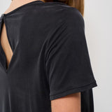 T-shirt donna girocollo nera 25709 10 RRD 