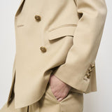 Blazer donna doppiopetto beige GWP00829 P00126715272 GOLDEN GOOSE 