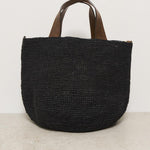Borsa donna Mirozy in rafia nera MIROZY BLACK IBELIV 