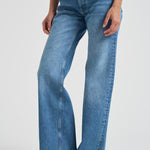 Jeans donna in cotone a gamba larga 7135 447 ANINE BING 
