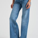 Jeans donna in cotone a gamba larga 7135 447 ANINE BING 