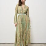 Abito donna lamé verde 13918 6014 FORTE FORTE 