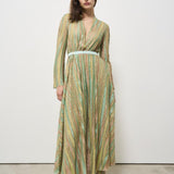 Abito donna lamé verde 13918 6014 FORTE FORTE 