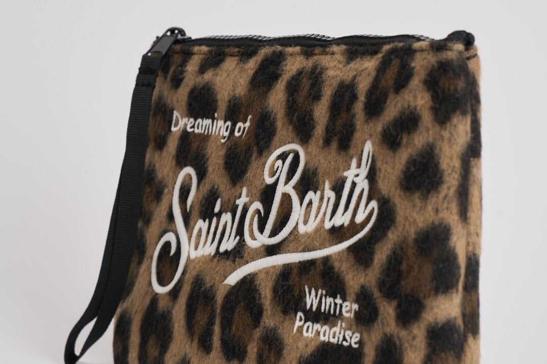 Pochette donna Aline Felt Leo animalier ALINE FELTLEO18 MC2 SAINT BARTH 