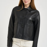 Giubbotto donna in ecopelle nero 8200 BLACK SWORD 6.6.44 