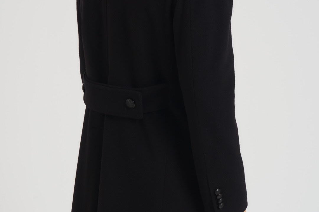 Cappotto uomo doppiopetto nero ARDEN 350001N5051 TAGLIATORE 