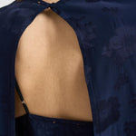 Abito donna con mantella removibile blu 14561 5015 FORTE FORTE 