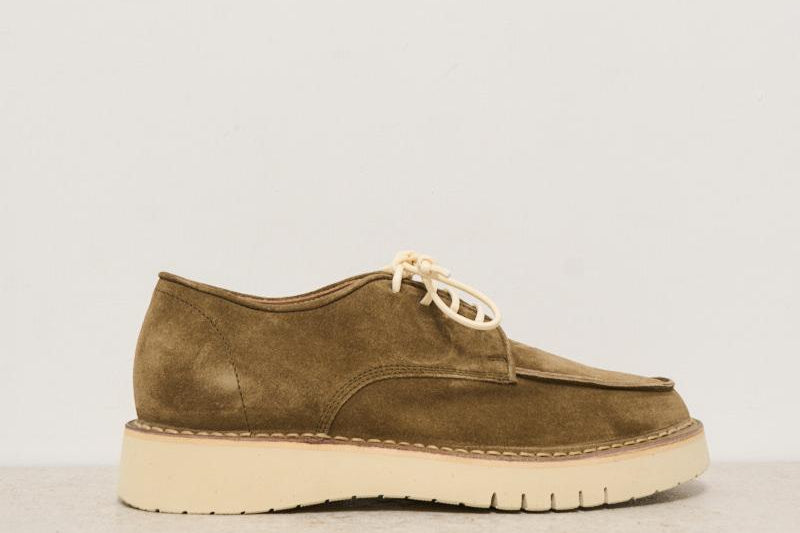 Mocassino uomo in suede nocciola PAGANINI OLIVA MAZE 