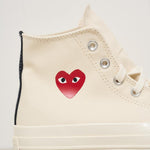 Sneakers Converse donna Chuck 70 panna K129 WHITE COMME DES GARCON PLAY 
