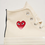 Sneakers Converse donna Chuck 70 panna K129 WHITE COMME DES GARCON PLAY 