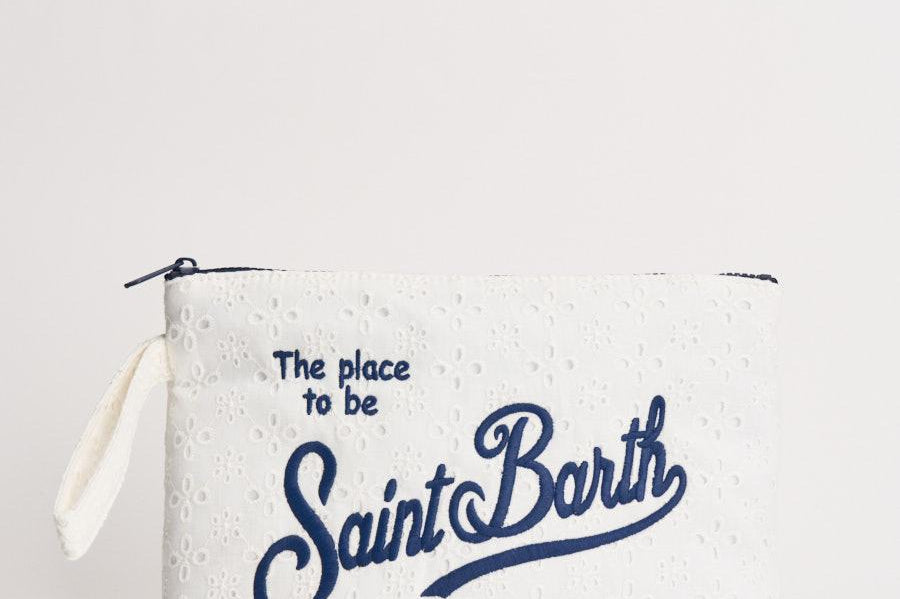 Pochette donna Aline sangallo bianca ALINESANGALLOL 00238L MC2 SAINT BARTH 