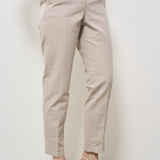 Pantaloni donna a sigaretta beige 176832 D6207401 INCOTEX 
