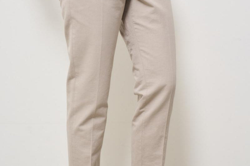 Pantaloni donna a sigaretta beige 176832 D6207401 INCOTEX 