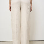 Pantalone donna wide-leg panna 173874 D7058020 INCOTEX 
