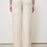 Pantalone donna wide-leg panna 173874 D7058020 INCOTEX 