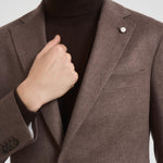 Giacca uomo monopetto tortora 2403 525004 LUIGI BIANCHI 