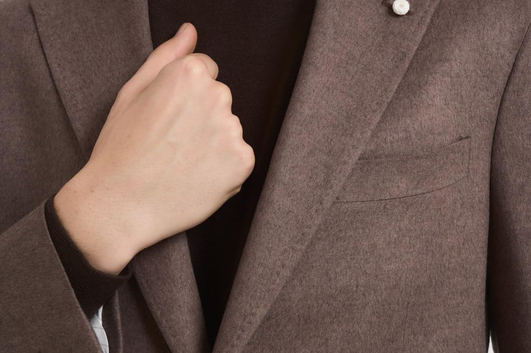 Giacca uomo monopetto tortora 2403 525004 LUIGI BIANCHI 