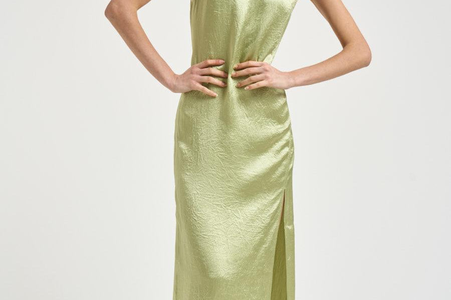 Abito donna lungo verde 32101 0333 FILIPPA K 