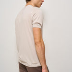 T-shirt uomo in maglia girocollo gesso K100421 60 KANGRA 