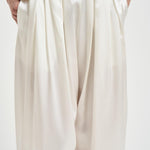 Pantalone donna Sandy a palazzo bianco 326SS3808S IVORY DANAME 