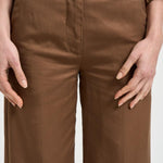 Pantalone donna Nadia Chino Palazzo marrone NADIA 150 MOCHA NINE IN THE MORNING 