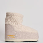 Stivale donna da neve in maglia panna 1409750 L032WHITESAND MOON BOOT 