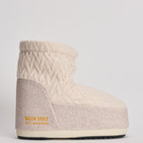 Stivale donna da neve in maglia panna 1409750 L032WHITESAND MOON BOOT 