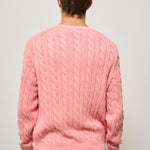 Maglia uomo a treccia rosa 710965867 004 RALPH LAUREN 