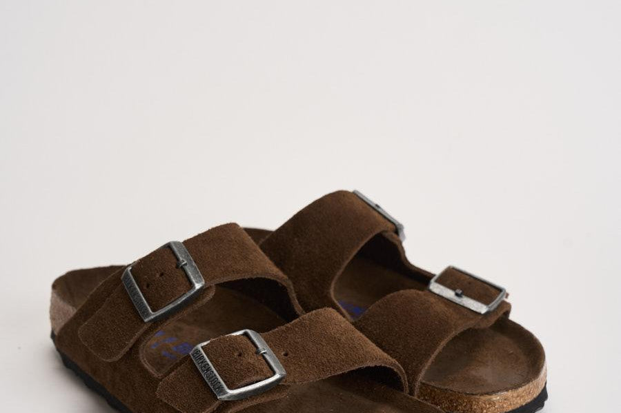 Sandalo donna Arizona in suede marrone 1031640 CARAFE BIRKENSTOCK 