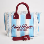 Borsa donna Colette a righe celeste e bianca COLETTE 00938L MC2 SAINT BARTH 