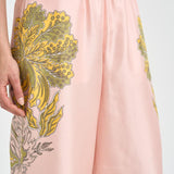 Pantalone donna fantasia floreale rosa TRO0026 PI01 LA DOUBLE J. 