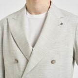 Giacca uomo doppiopetto grigio chiaro 1SMC20K 210025P1031 TAGLIATORE 