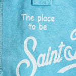 Borsa donna Colette con frange celeste COLETTE 00165L MC2 SAINT BARTH 