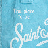 Borsa donna Colette con frange celeste COLETTE 00165L MC2 SAINT BARTH 