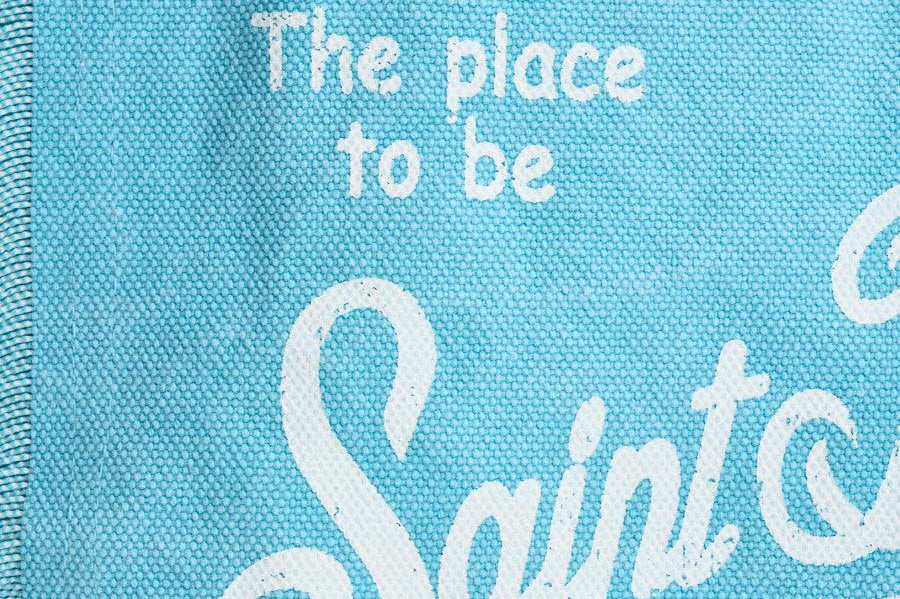 Borsa donna Colette con frange celeste COLETTE 00165L MC2 SAINT BARTH 