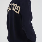 Maglia uomo girocollo blu notte GMP00841 P00066250486 GOLDEN GOOSE 