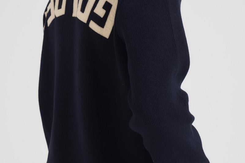 Maglia uomo girocollo blu notte GMP00841 P00066250486 GOLDEN GOOSE 