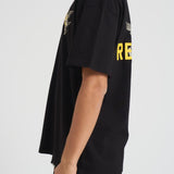 T-shirt uomo nera con stampe MLM100369 JETBLACK REPRESENT 