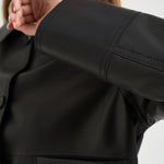 Giubbotto donna in ecopelle nero 8200 BLACK SWORD 6.6.44 